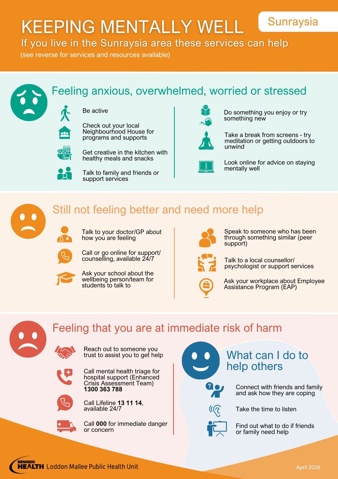 Sunraysia Keeping Mentally Well 